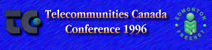 Welcome to Telecommunities Canada
1996 Conference