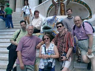 Conference attendees at Parc Guell, 
Barcelona